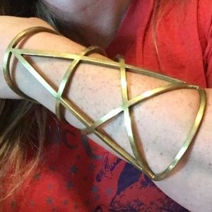 Pamela Love pentagram brass cuff